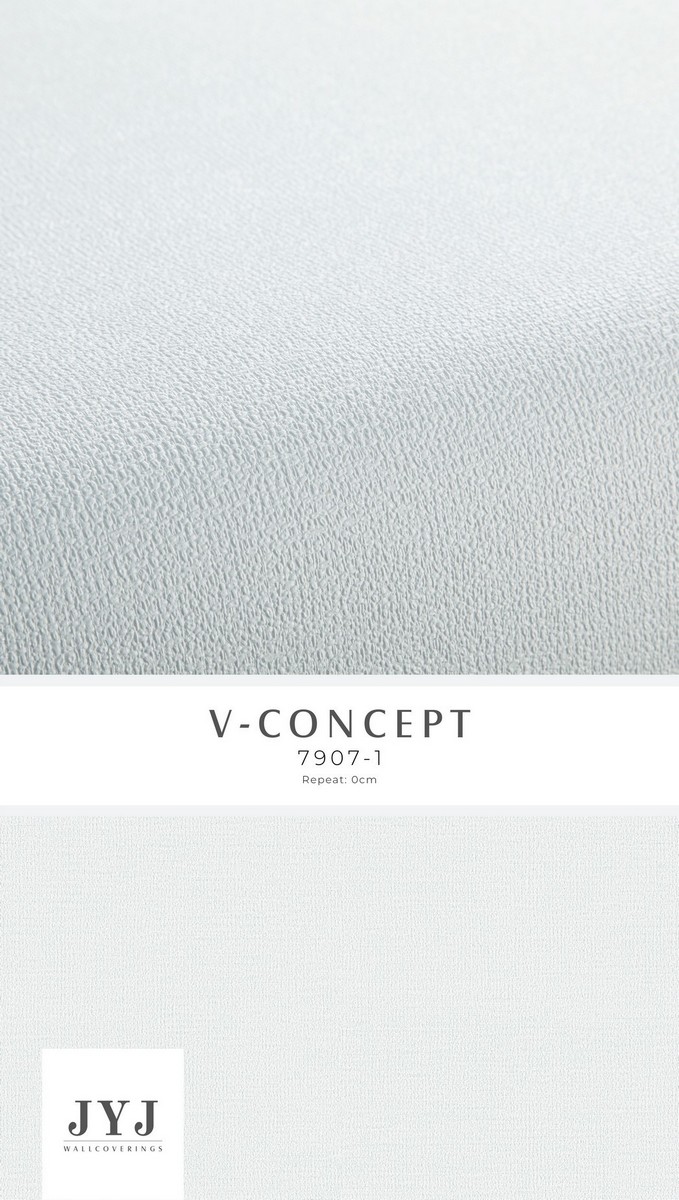 Giấy dán tường màu trắng sữa Vconcept 7907-1